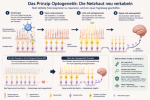 Optogenetik bei Retinitis pigmentosa: Wie eine einzige Spritze Blinden das Sehen zurückgeben könnte