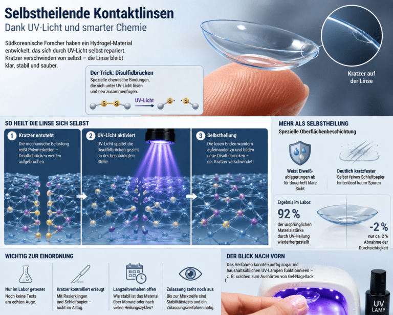 Forschung: Sich selbst heilende Kontaktlinsen